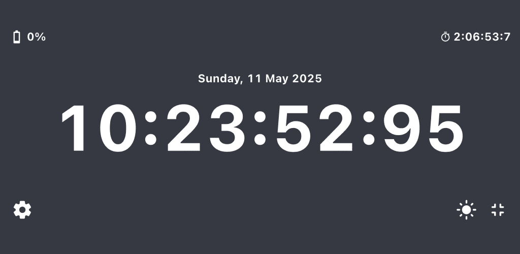 Microsec Clock Millisecond Clock, Stopwatch & Timer