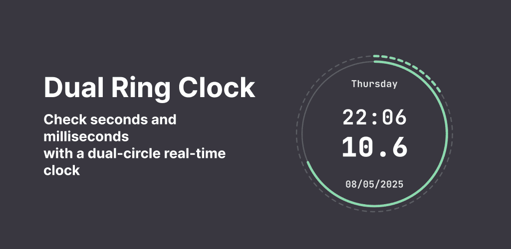 Digital Clock with Millisecond and Second Precision - HydroponicGlass